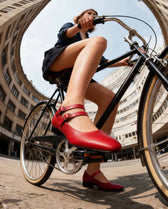 Strawberry Mary Jane Pumps red ballerinas - Vegan America