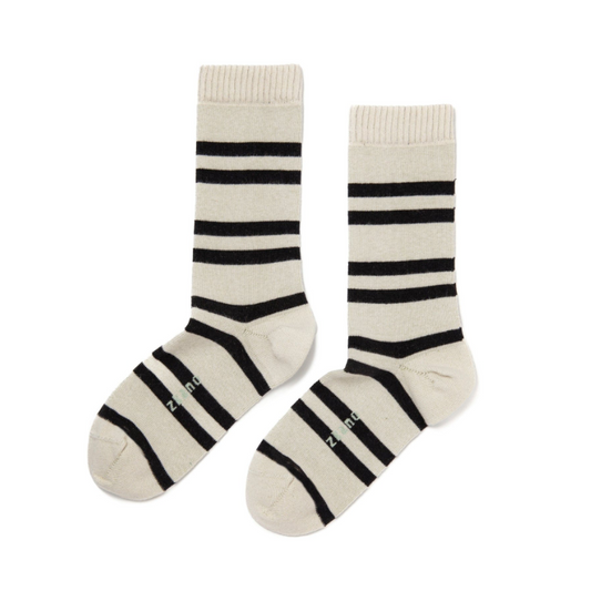 Polo Stripe Socks in Black from Zkano