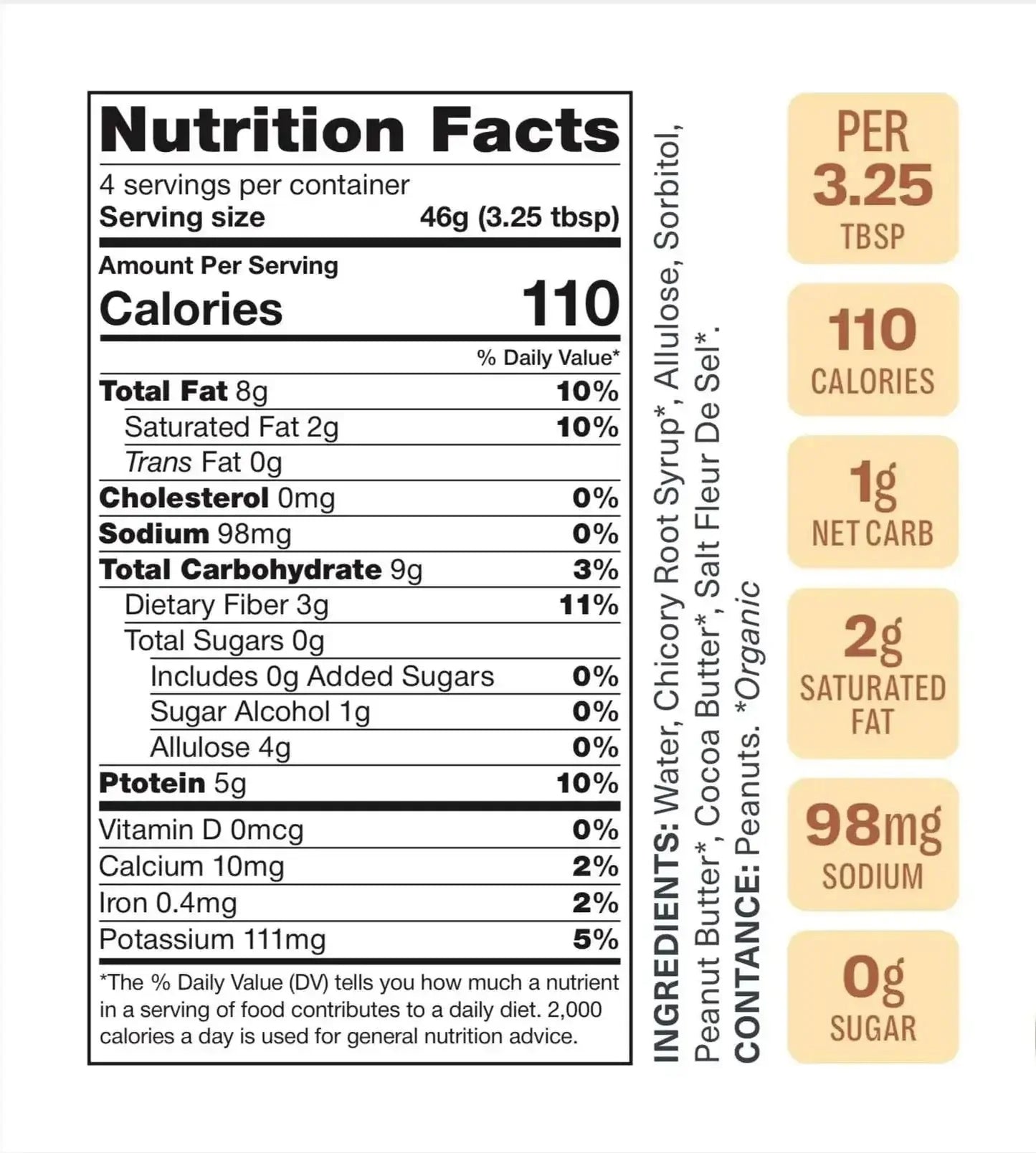 Sugar Free Peanut Butter Caramel  | Flèche Healthy Treats