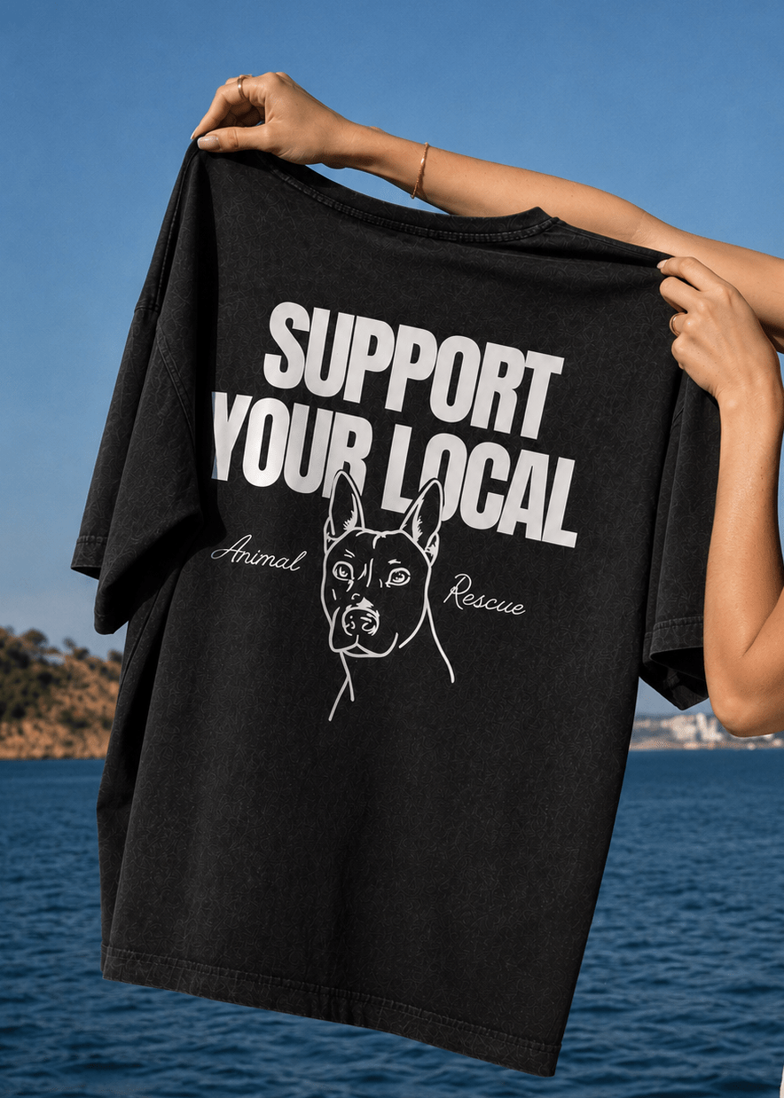 SUPPORT YOUR LOCAL ANIMAL RESCUE TEE - Vegan America