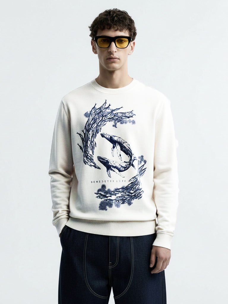 Whale Poem sweatshirt - Vegan America