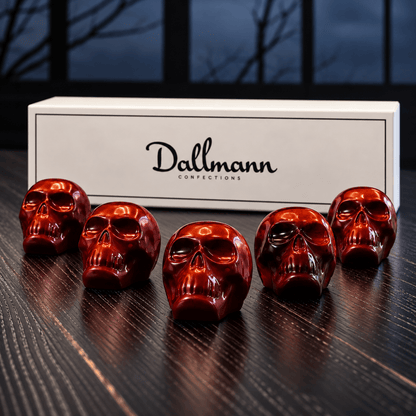 5pc Spooky Halloween Skull Candy Chocolate Sleeve - Wicked Hazelnut