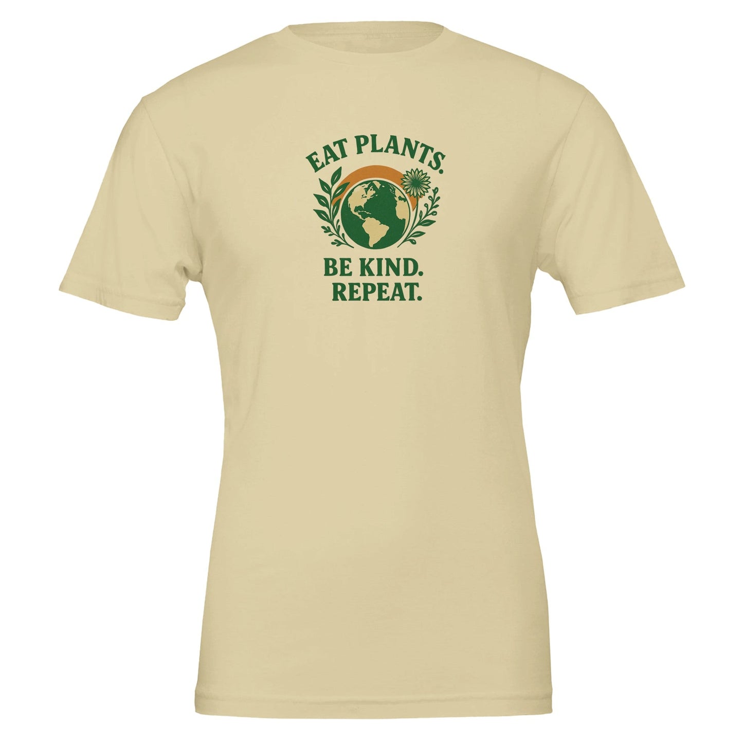 Eat Plants, Be Kind, Repeat - Eco Friendly TShirt - Vegan America