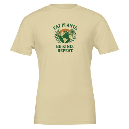 Eat Plants, Be Kind, Repeat - Eco Friendly TShirt - Vegan America