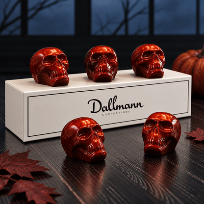 5pc Spooky Halloween Skull Candy Chocolate Sleeve - Wicked Hazelnut
