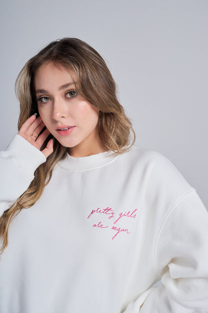 Pretty vegan girls Crewneck