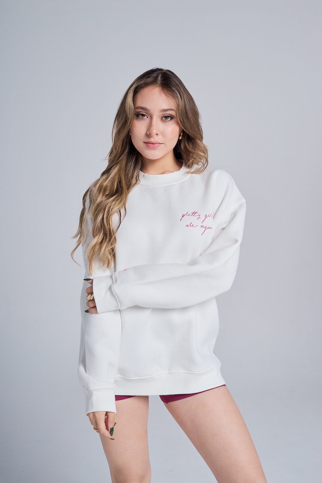 Pretty vegan girls Crewneck