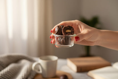Almond Glow Dark Chocolate Vegan Truffles