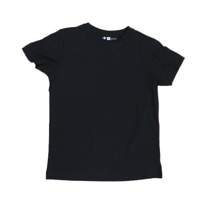 Round Neck T-Shirt, Kids Black - Vegan America