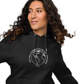 Sustainable "Planet Earth" Unisex Hoodie, Cotton and Recycled Polyester - Vegan America
