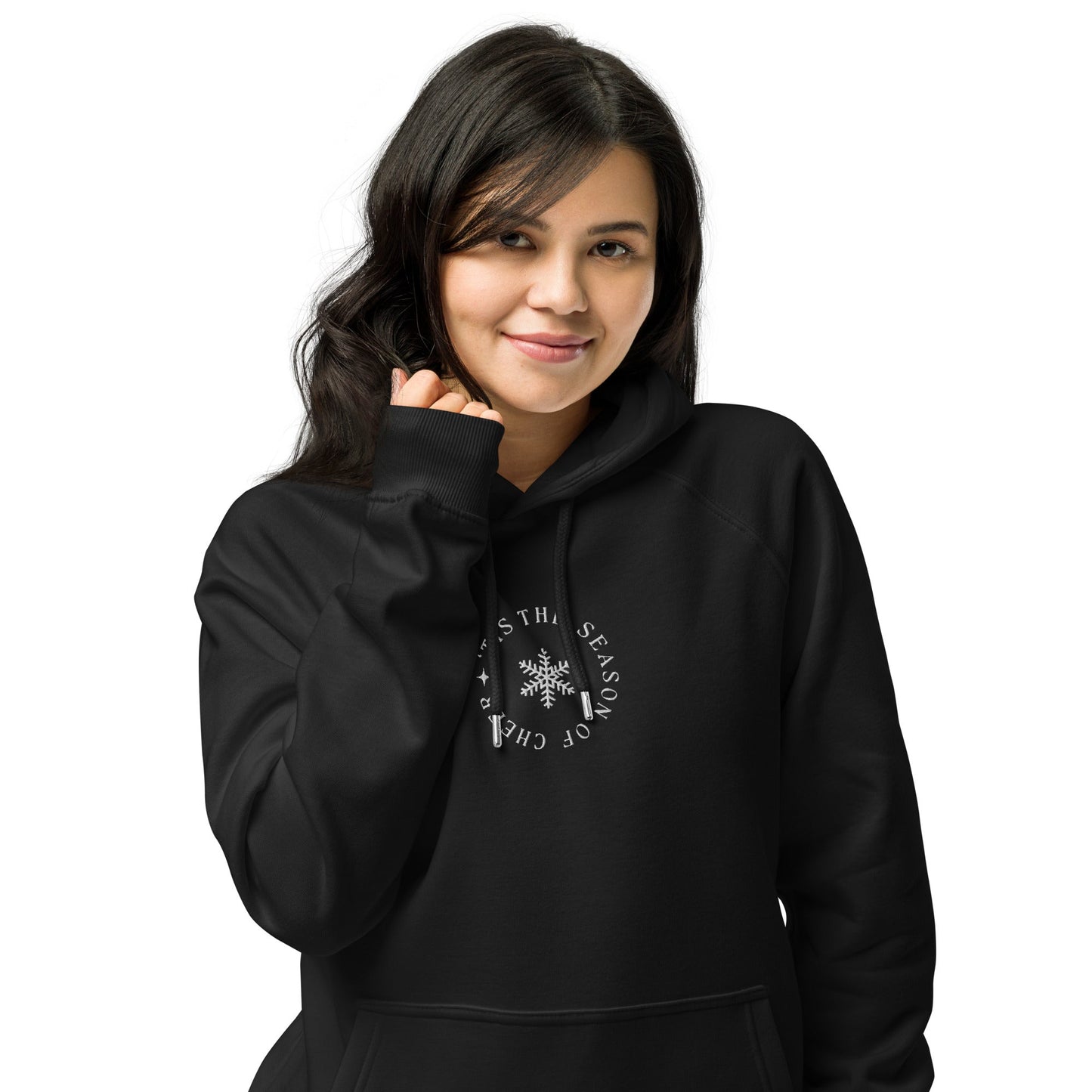 'Tis the Season Embroidered 100% Organic Cotton Hoodie - Vegan America