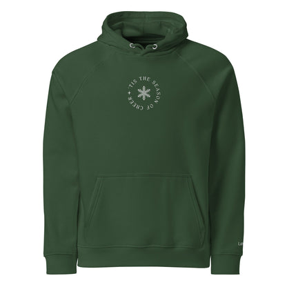 'Tis the Season Embroidered 100% Organic Cotton Hoodie - Vegan America