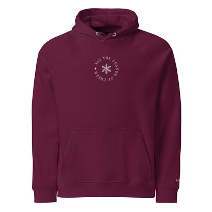 'Tis the Season Embroidered 100% Organic Cotton Hoodie - Vegan America