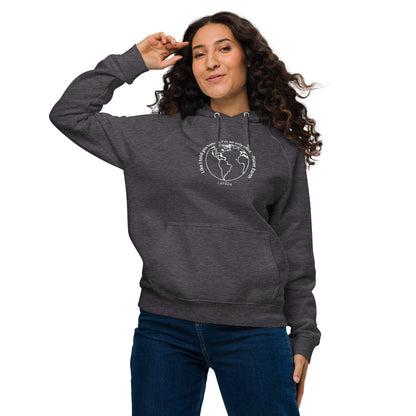 Sustainable "Planet Earth" Unisex Hoodie, Cotton and Recycled Polyester - Vegan America