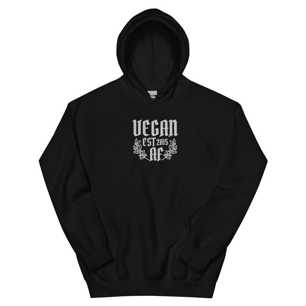 VEGAN AF Est **** CUSTOMIZABLE Embroidered Unisex Hoodie