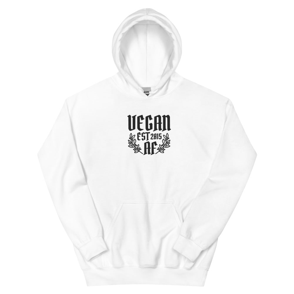 VEGAN AF Est **** CUSTOMIZABLE Embroidered Unisex Hoodie