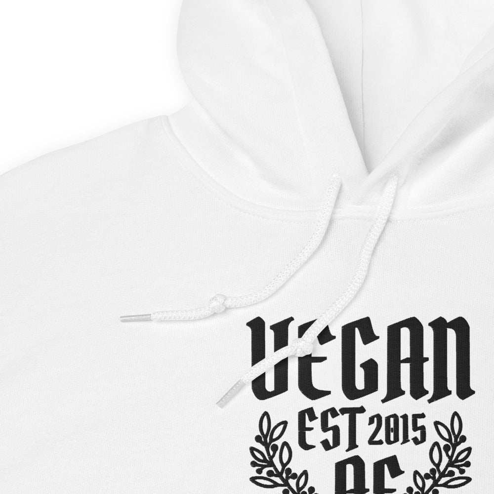 VEGAN AF Est **** CUSTOMIZABLE Embroidered Unisex Hoodie
