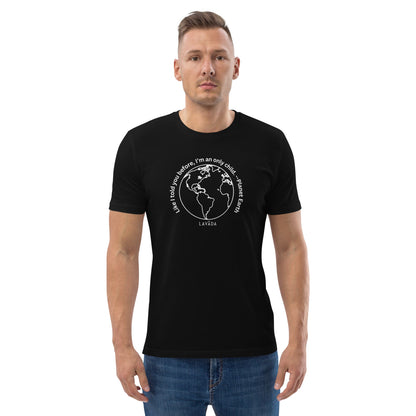 Sustainable T shirt, 100% Organic cotton, 'Planet Earth' Unisex - Vegan America