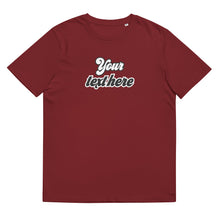 *CUSTOMIZABLE* TEXT Unisex organic cotton t-shirt