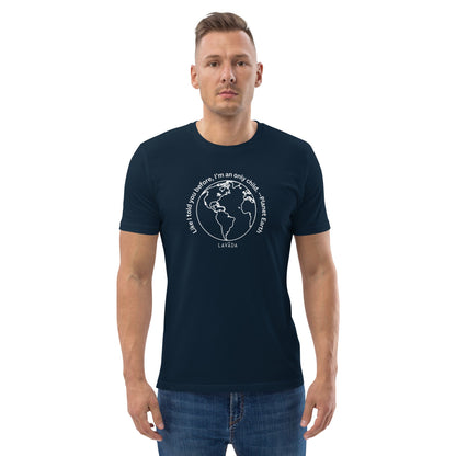 Sustainable T shirt, 100% Organic cotton, 'Planet Earth' Unisex - Vegan America