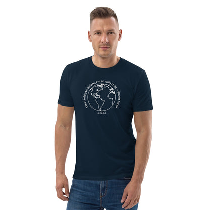 Sustainable T shirt, 100% Organic cotton, 'Planet Earth' Unisex - Vegan America