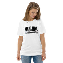 VEGAN For The Animals Unisex organic cotton t-shirt