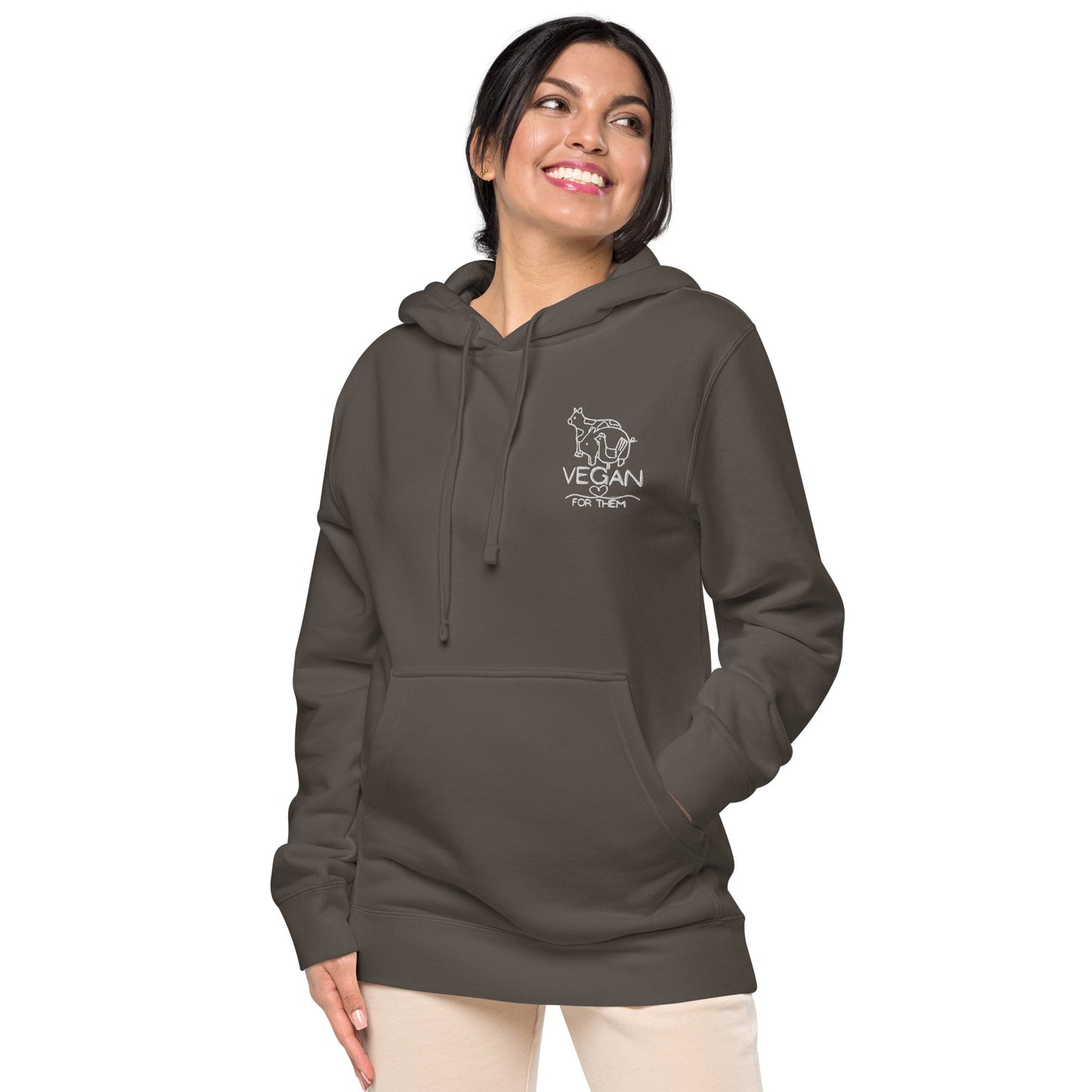 VEGAN For Them Unisex Pigment-Dyed Hoodie