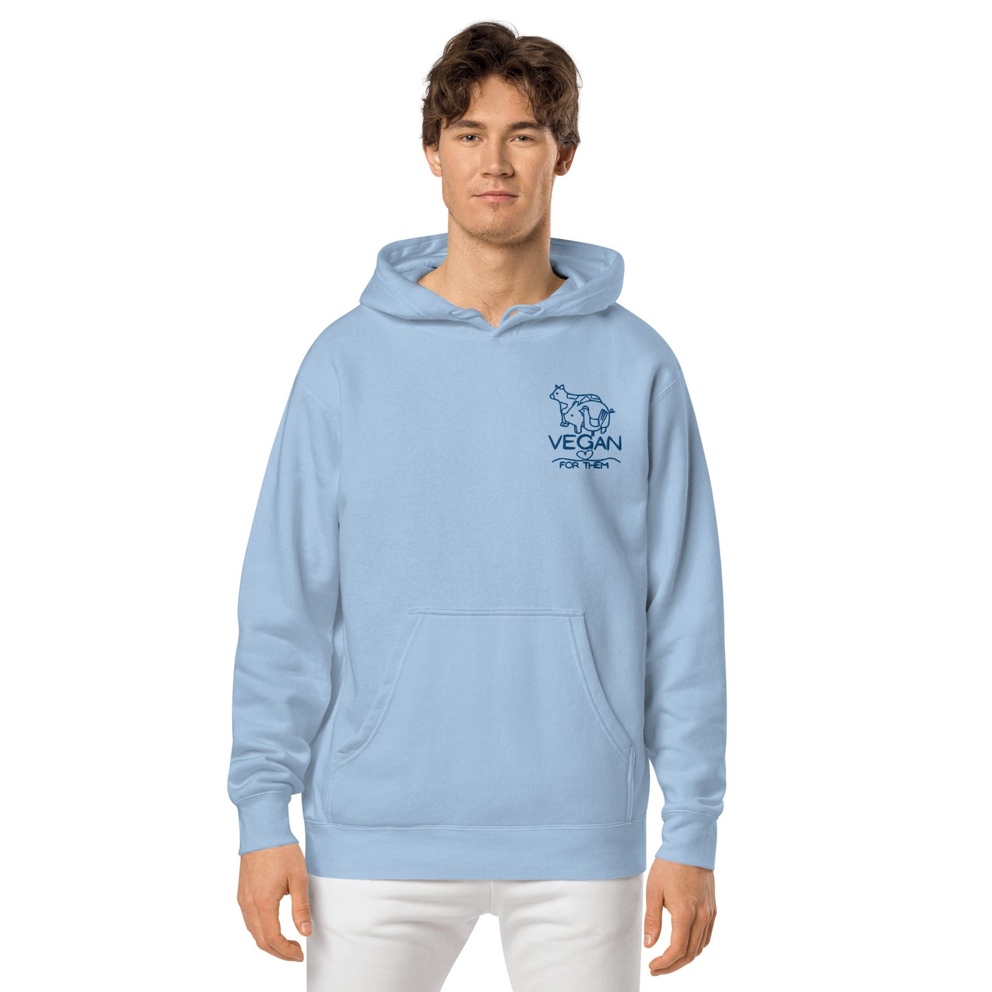 VEGAN For Them Unisex Pigment-Dyed Hoodie
