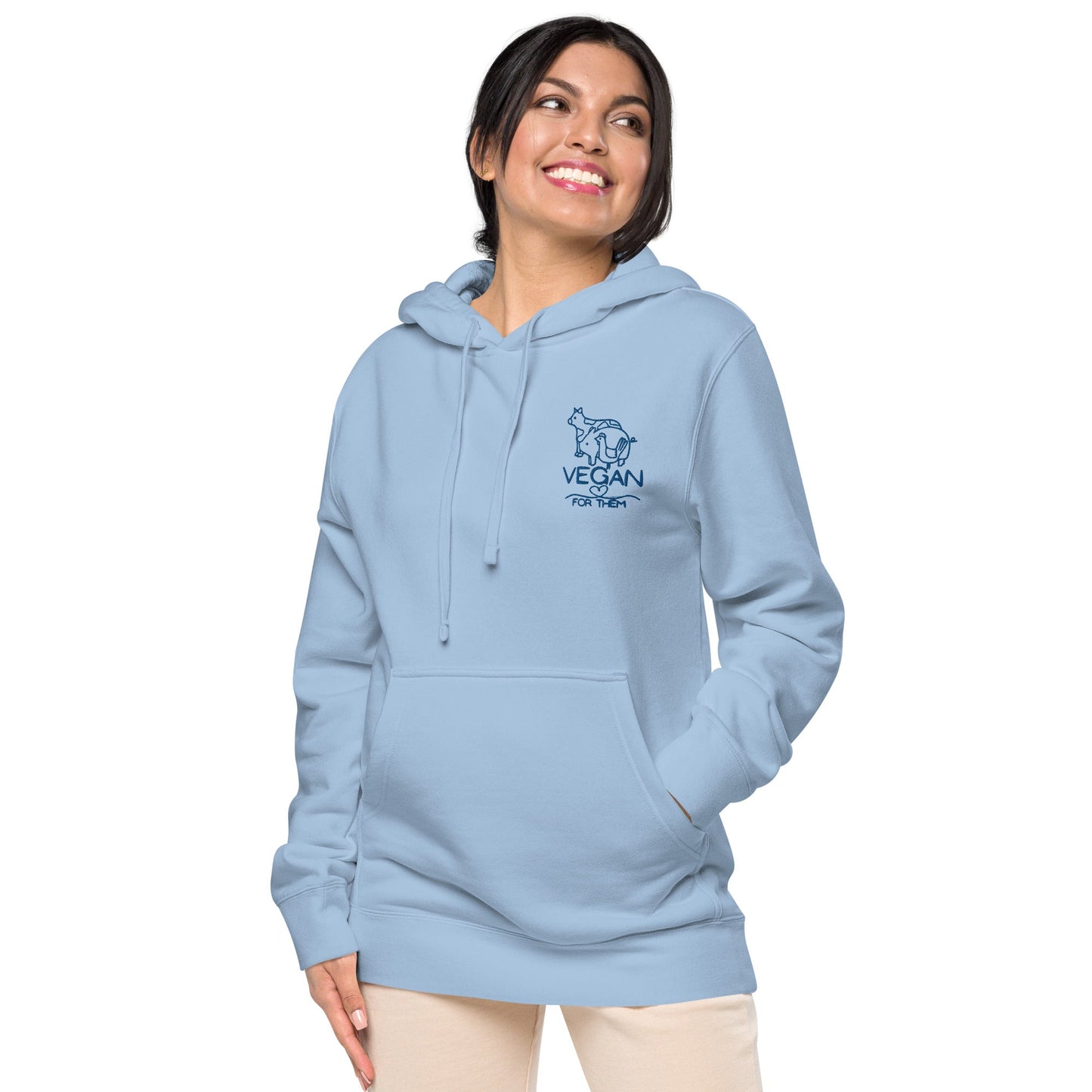 VEGAN For Them Unisex Pigment-Dyed Hoodie
