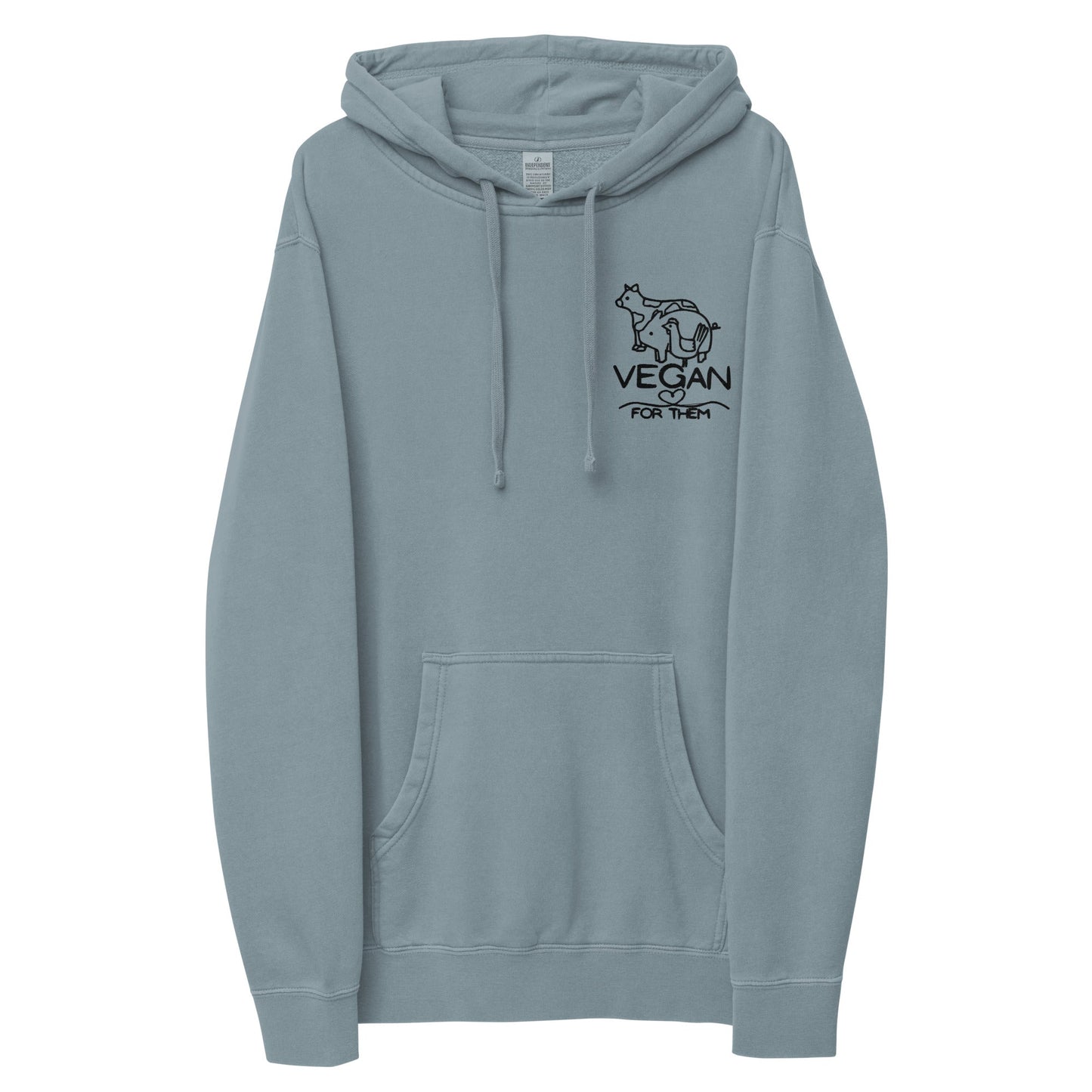 VEGAN For Them Unisex Pigment-Dyed Hoodie