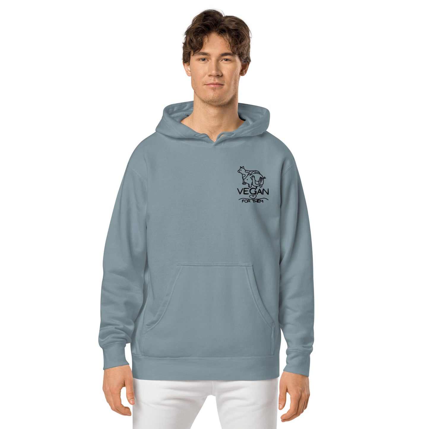 VEGAN For Them Unisex Pigment-Dyed Hoodie