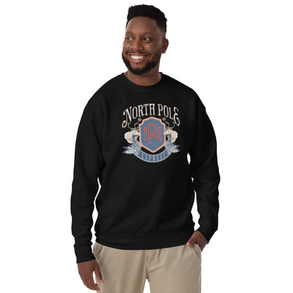 North Pole, Unisex Holiday Sweatshirt - Vegan America