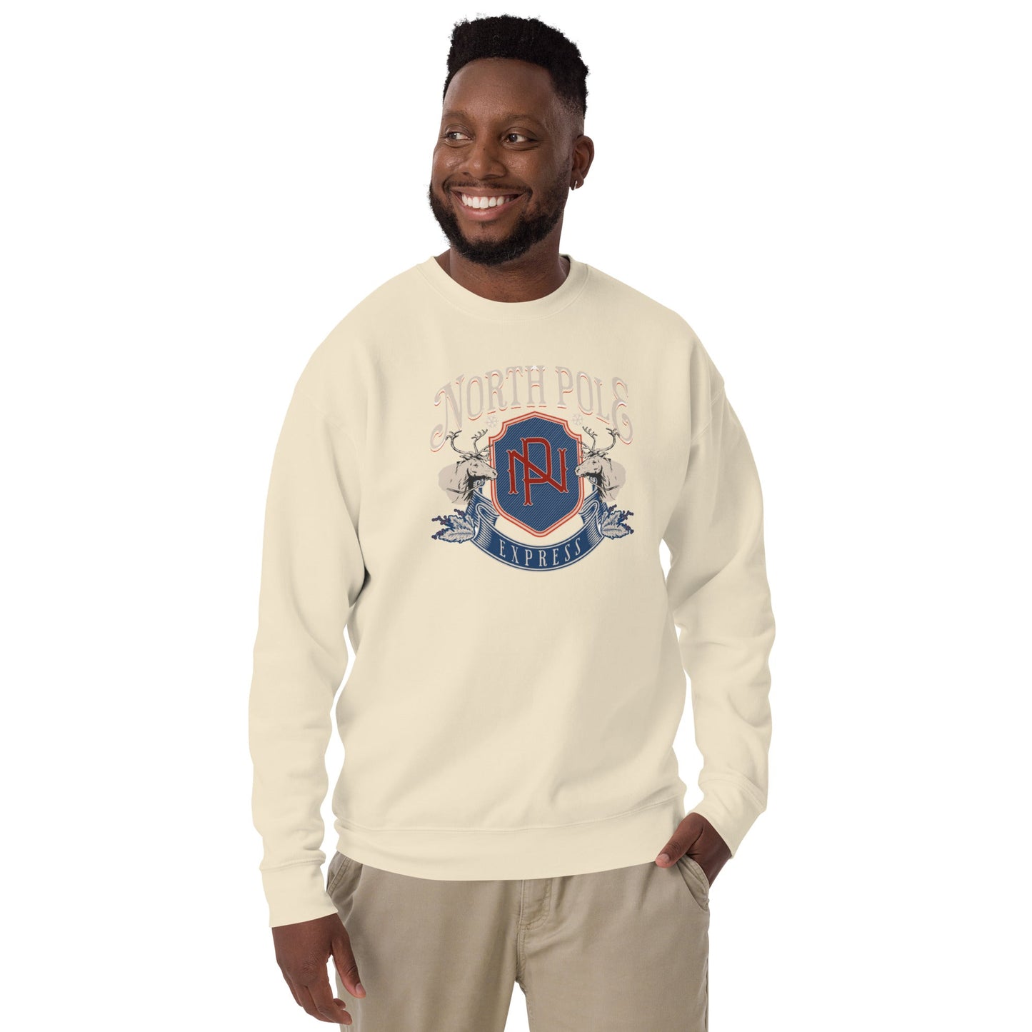 North Pole, Unisex Holiday Sweatshirt - Vegan America