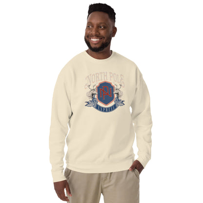 North Pole, Unisex Holiday Sweatshirt - Vegan America