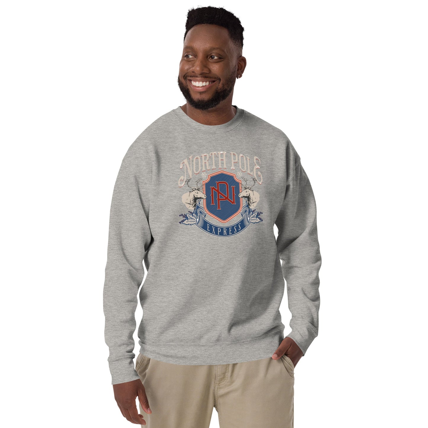 North Pole, Unisex Holiday Sweatshirt - Vegan America