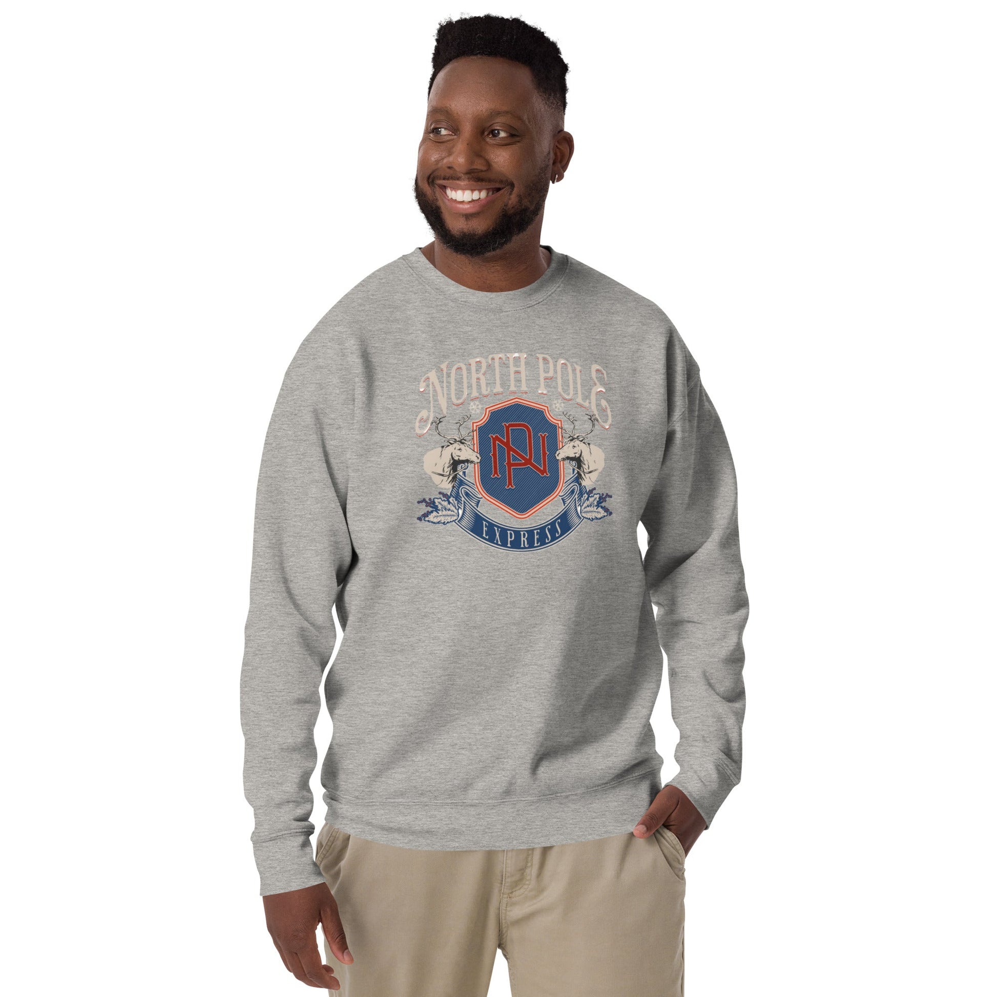 North Pole, Unisex Holiday Sweatshirt - Vegan America