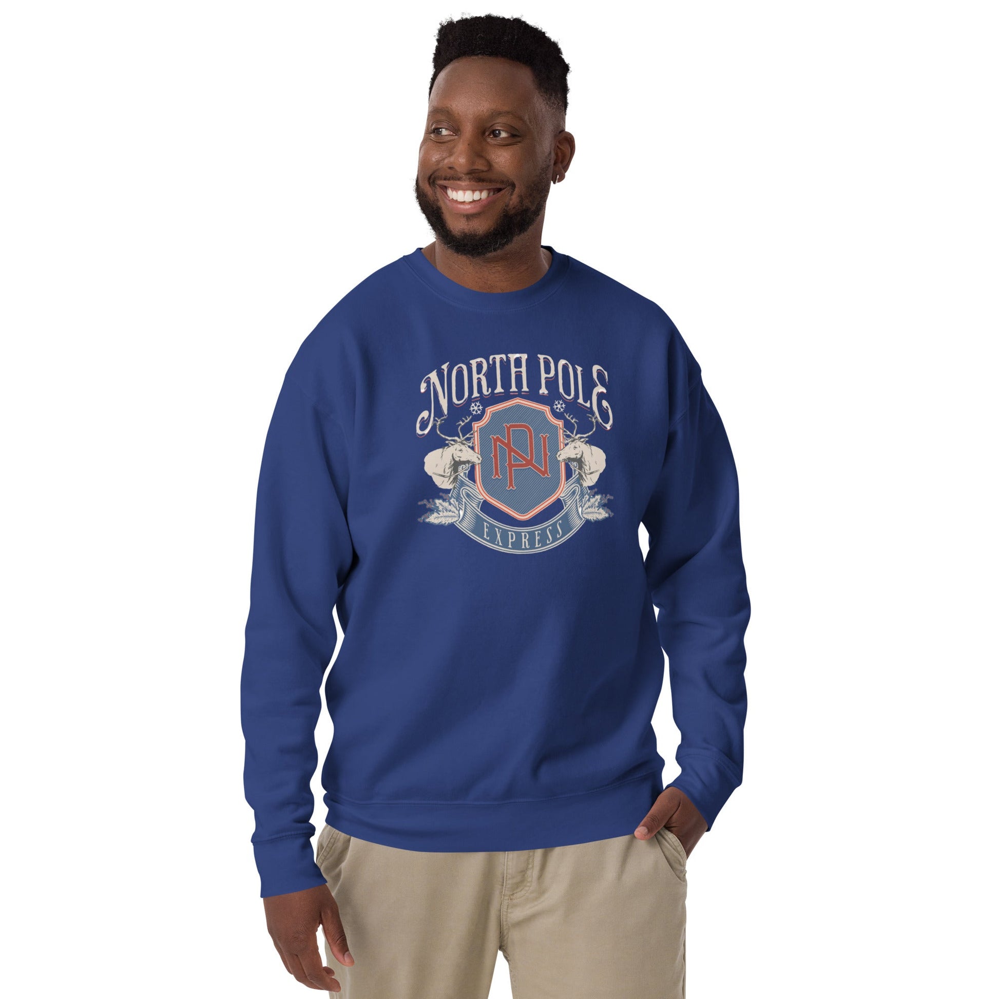 North Pole, Unisex Holiday Sweatshirt - Vegan America