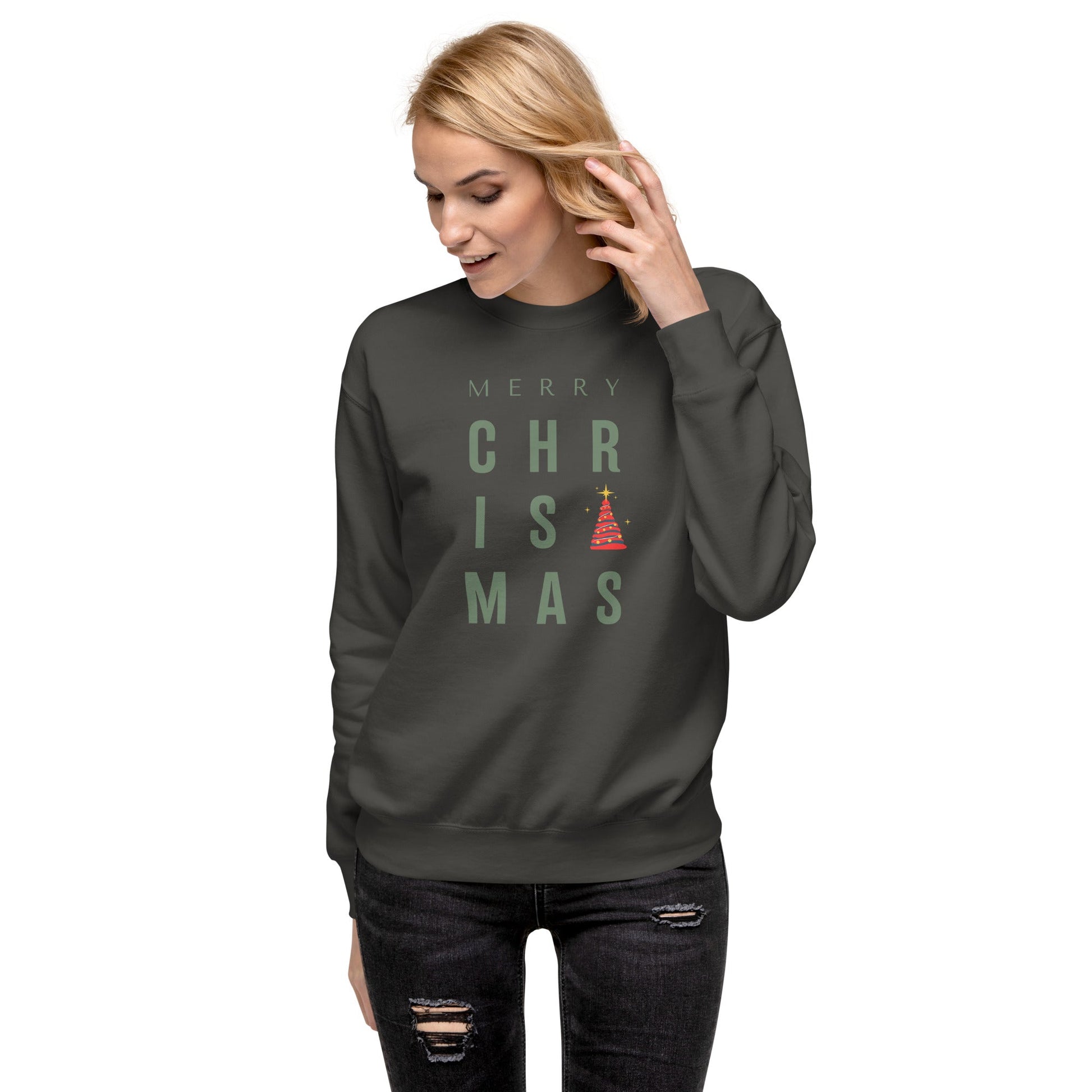 Merry Christmas Sweatshirt - Vegan America