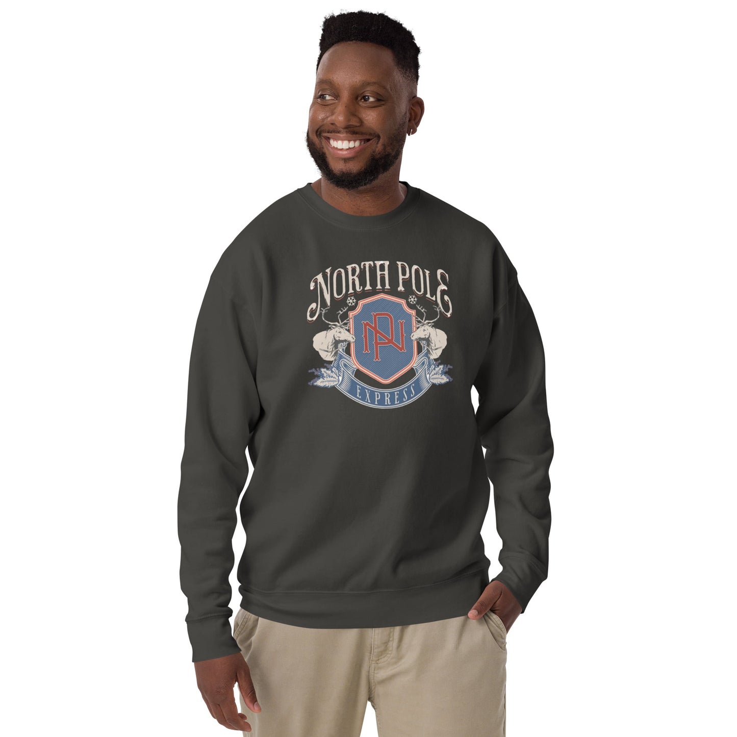 North Pole, Unisex Holiday Sweatshirt - Vegan America