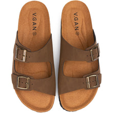 Mango Men's Vegan Comfort Footbed Sandals | Brown