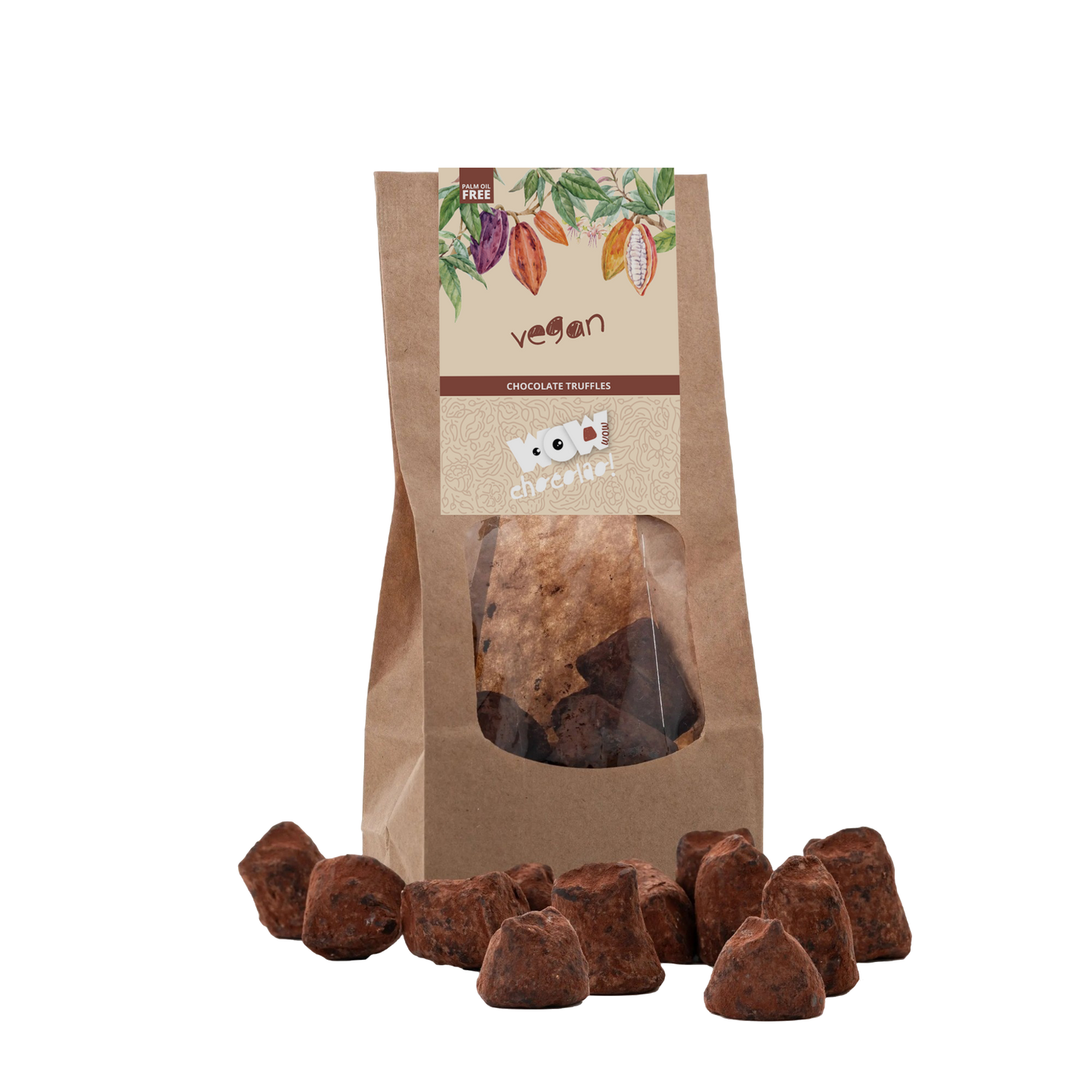 Vegan Chocolate Truffles - Biodegradable bag 130g