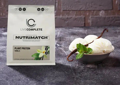 LiveComplete NutriMatch™ Plant Protein | Vanilla | 20 Servings | 20g Clean Plant Protein Powder with 96% Match Rate