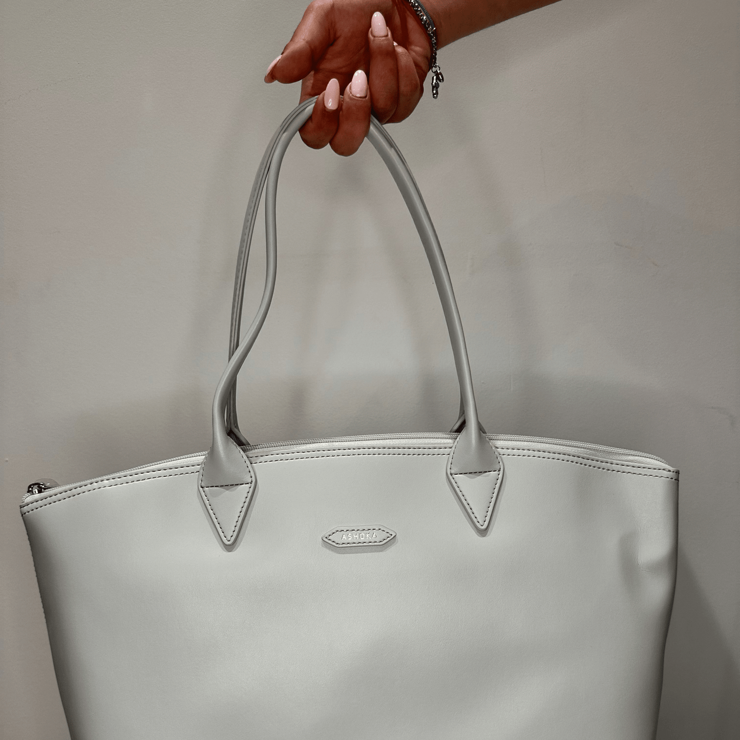 Belles Affaires – Jolly Full Uppeal™ Pearl Grey Tote Bag - Vegan America