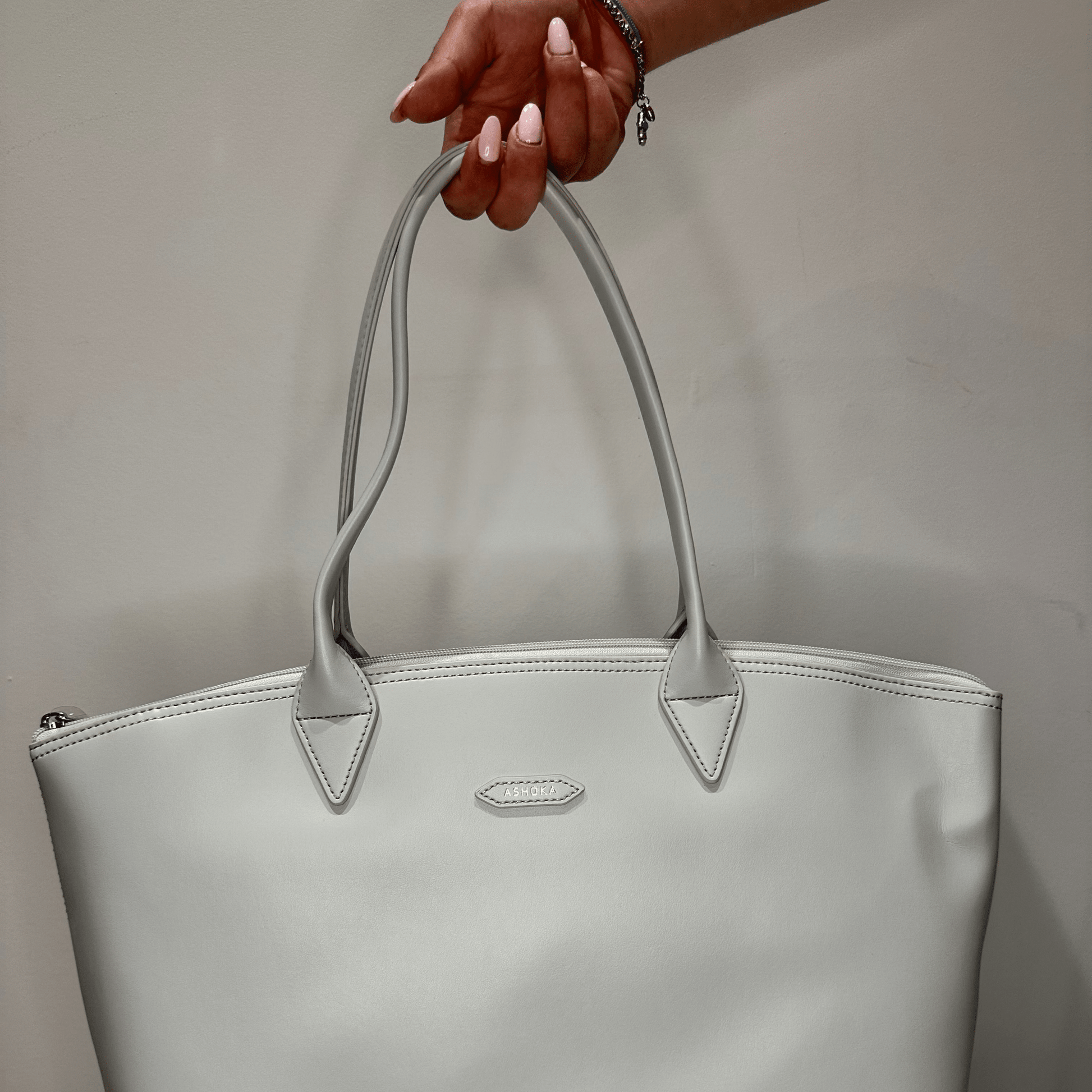 Belles Affaires – Jolly Full Uppeal™ Pearl Grey Tote Bag - Vegan America