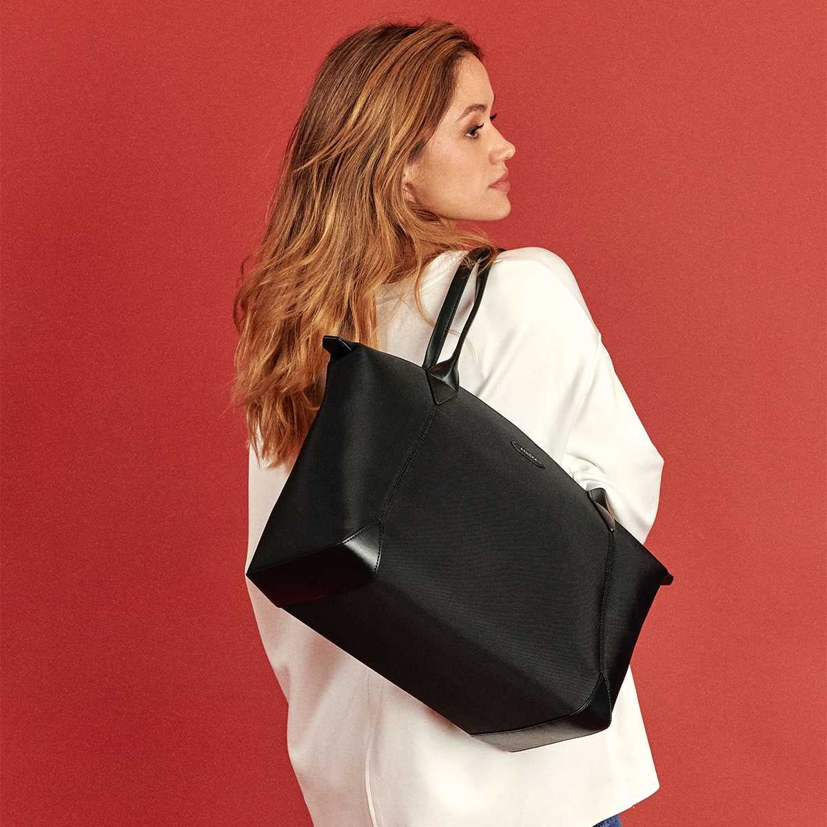 Journey Uppeal™ & Recycled Nylon Black Bag - Vegan America
