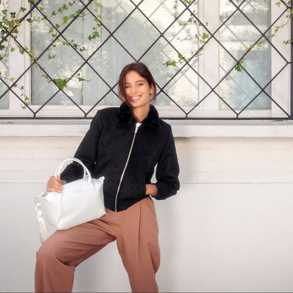 Pretty Full Uppeal™ White Bag - Vegan America