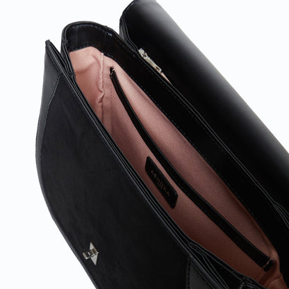 Marilyn Uppeal™ & Recycled Vegan Suede Black Bag - Vegan America