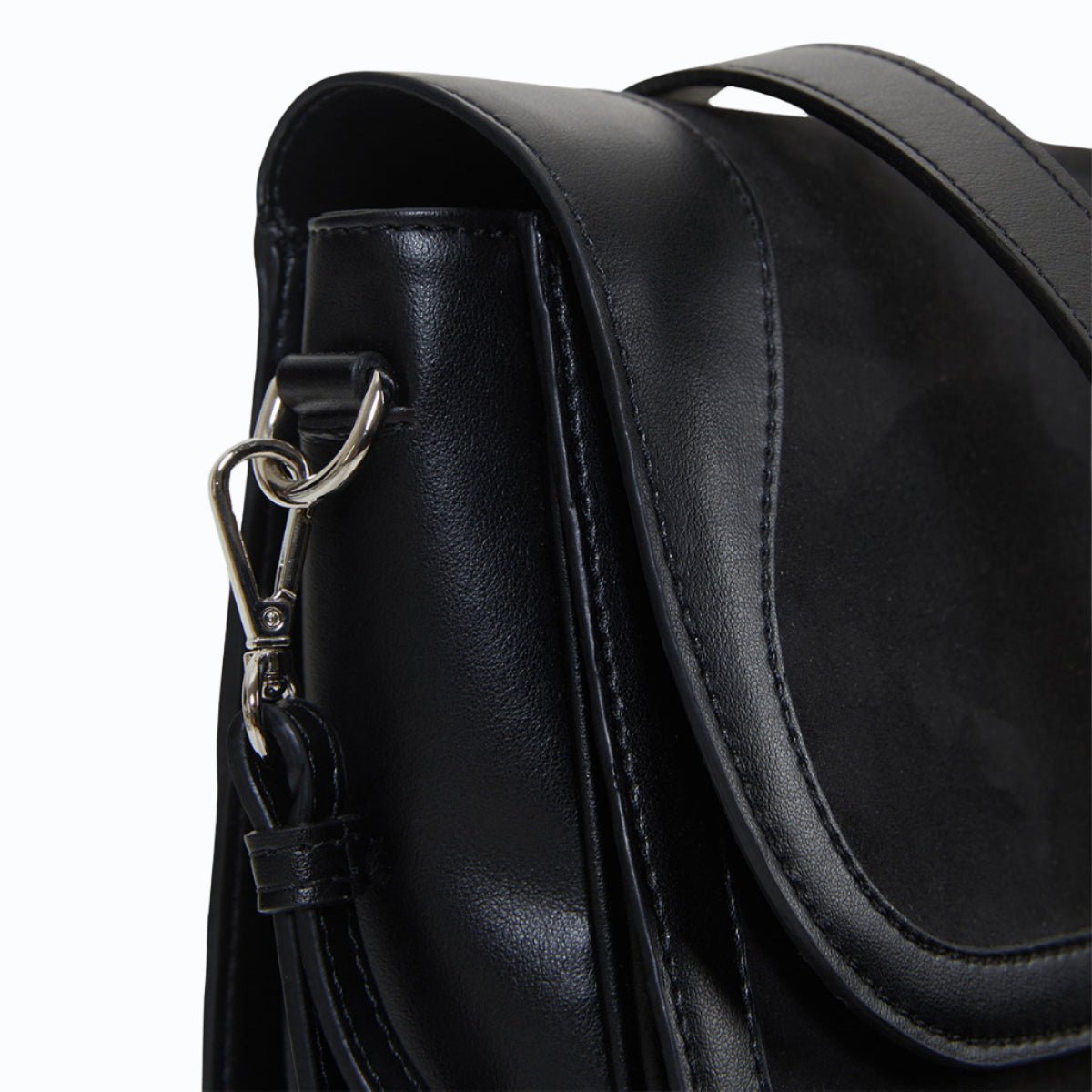 Marilyn Uppeal™ & Recycled Vegan Suede Black Bag - Vegan America