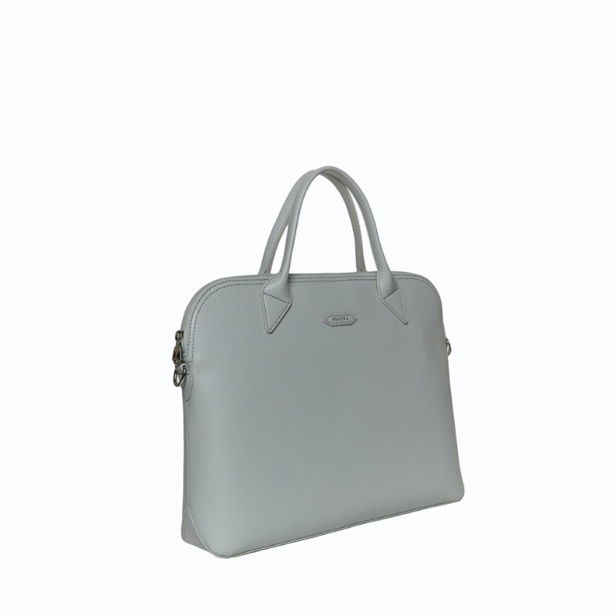 City Full Uppeal™ Pearl Grey Briefcase - Vegan America