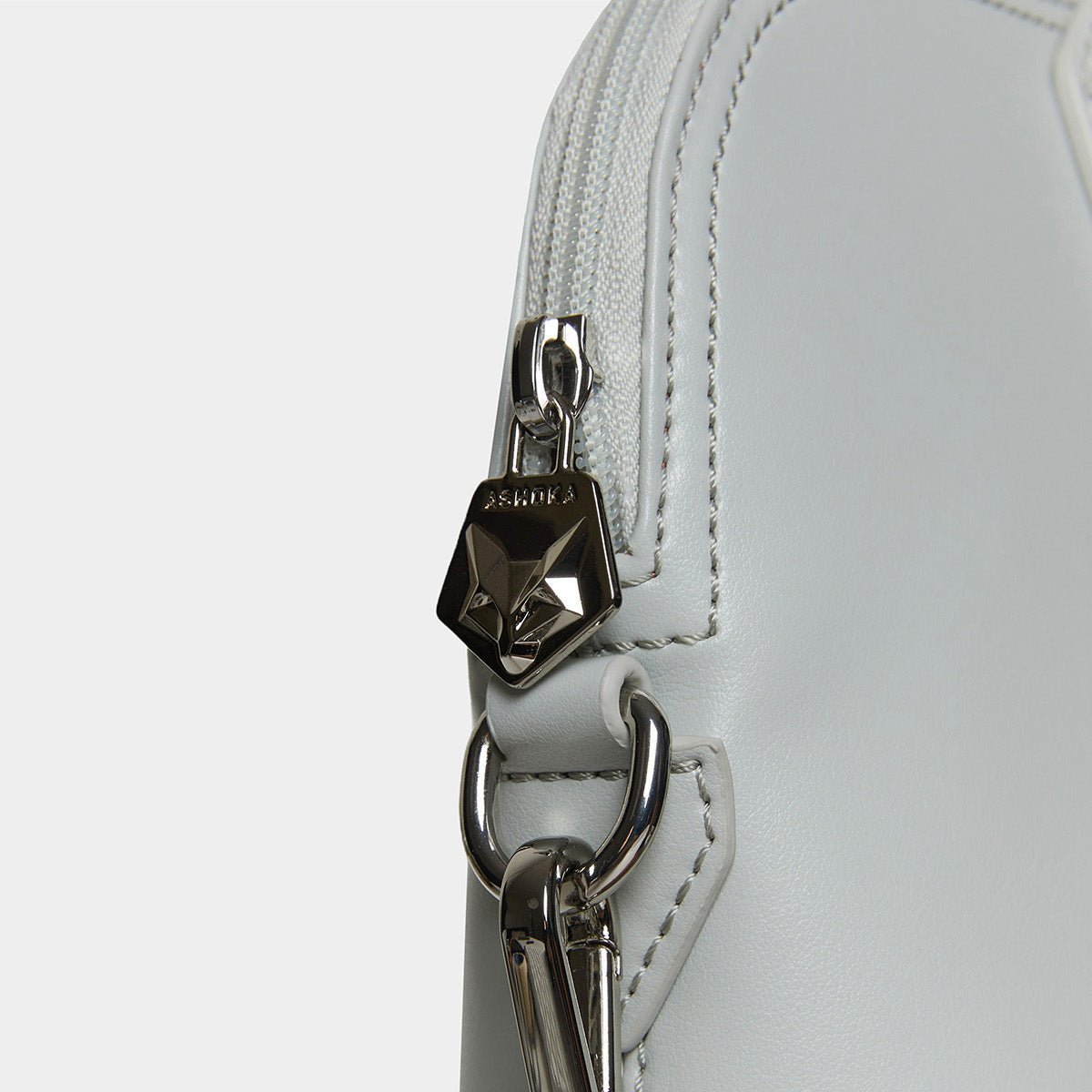 City Full Uppeal™ Pearl Grey Briefcase - Vegan America